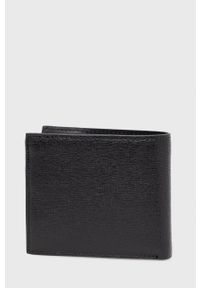 Liu Jo portfel skórzany męski kolor czarny. Kolor: czarny. Materiał: skóra. Wzór: gładki