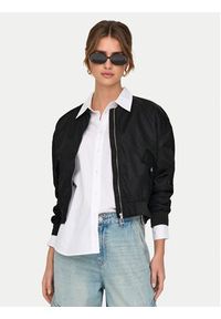 only - ONLY Kurtka bomber Tatjano 15336394 Czarny Regular Fit. Kolor: czarny. Materiał: syntetyk