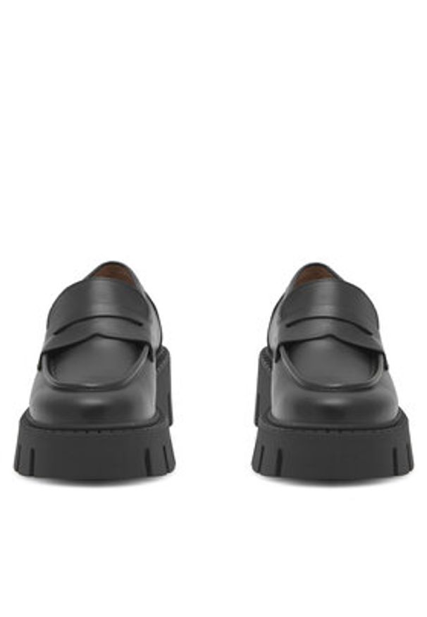 Badura Loafersy MELITO-E23-25713PE Czarny. Kolor: czarny. Materiał: skóra