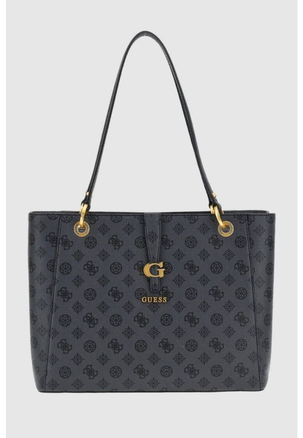 Guess - GUESS Szara shopperka Kuba Noel Tote. Kolor: szary