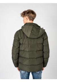 Geox Kurtka "Hilstone" | M2628C T2941 | Mężczyzna | Zielony. Okazja: na co dzień. Typ kołnierza: kaptur. Kolor: zielony. Materiał: poliester. Styl: elegancki, sportowy, casual