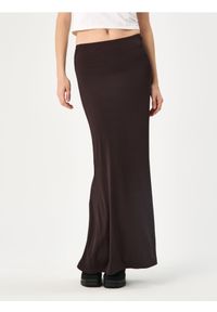 Sinsay - Spódnica maxi - dark grey jeans. Materiał: jeans