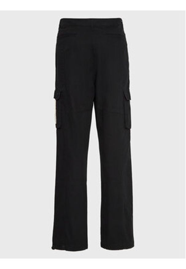 Karl Kani Spodnie materiałowe Rubber Signature 6002507 Czarny Relaxed Fit. Kolor: czarny. Materiał: bawełna