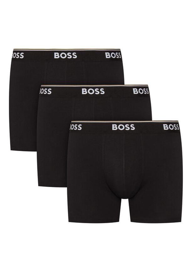 BOSS Komplet 3 par bokserek 50538142 Czarny. Kolor: czarny. Materiał: bawełna