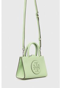 Tory Burch torebka Ella Bio Mini Tote- Mantis kolor zielony. Kolor: zielony. Materiał: skórzane #3