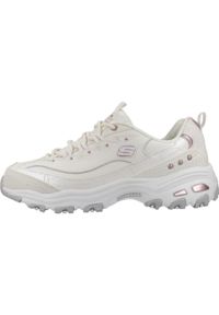 skechers - Tenisówki Skechers Model Dlites Kolor Beżowy. Kolor: beżowy. Materiał: syntetyk, tkanina