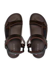 TOMMY HILFIGER - Tommy Hilfiger Sandały D Density Hilfiger Strap Sandal FM0FM05006 Brązowy. Kolor: brązowy