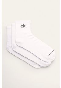 Calvin Klein - Skarpetki (3-pack). Kolor: biały