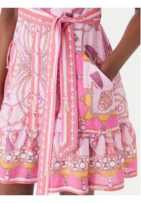 Hale bob - Hale Bob Sukienka letnia with linen Aula 61SG670A Różowy Regular Fit. Kolor: różowy. Materiał: len. Sezon: lato #5