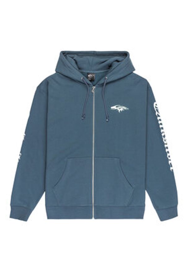 Quiksilver Bluza Old English EQYFT05156 Niebieski Oversize. Kolor: niebieski. Materiał: bawełna
