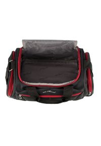 Wittchen - Mała miękka torba podróżna dwukolorowa. Kolor: czarny, czerwony, wielokolorowy. Materiał: poliester