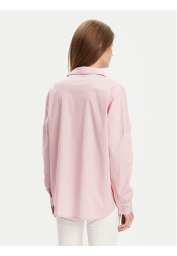 United Colors of Benetton - United Colors Of Benetton Koszula 54KXDQ0B2 Różowy Oversize. Kolor: różowy. Materiał: bawełna