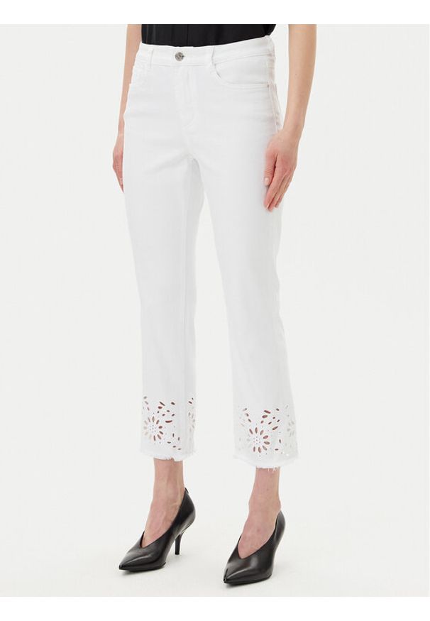 Joseph Ribkoff Kuloty 251965 Biały Regular Fit. Kolor: biały. Materiał: syntetyk, bawełna