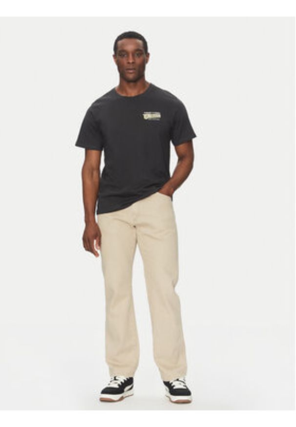 Element T-Shirt ELYZT00519 Czarny Regular Fit. Kolor: czarny. Materiał: bawełna