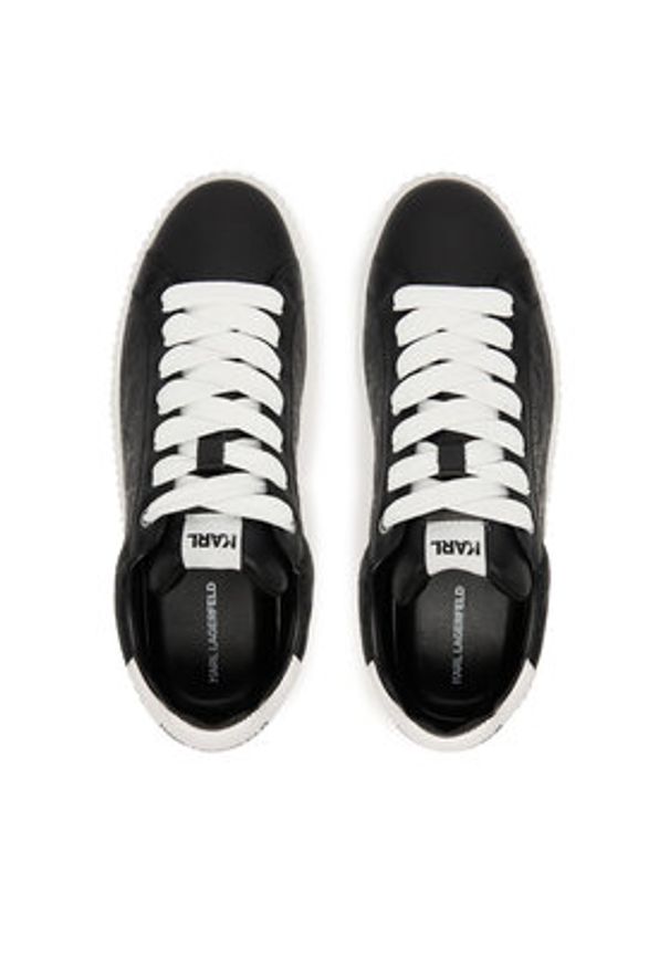 Karl Lagerfeld - KARL LAGERFELD Sneakersy KL24224 Czarny. Kolor: czarny. Materiał: skóra