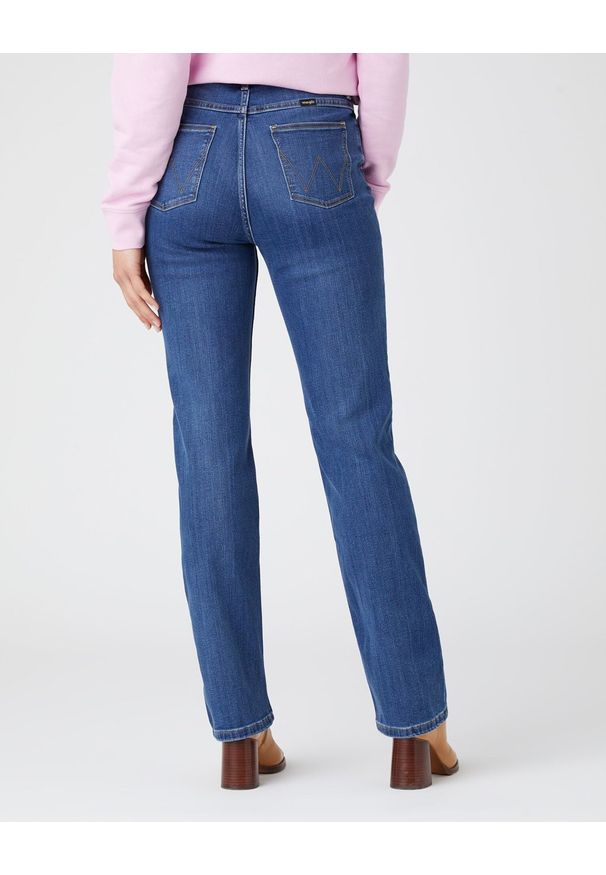 Wrangler - WRANGLER STRAIGHT DAMSKIE SPODNIE JEANSOWE JEANSY HUDSON W20TB940T 112141245
