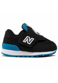 Buty do chodzenia dla dzieci New Balance IV574FRA. Kolor: czarny. Materiał: materiał, syntetyk. Szerokość cholewki: normalna. Model: New Balance 574. Sport: turystyka piesza