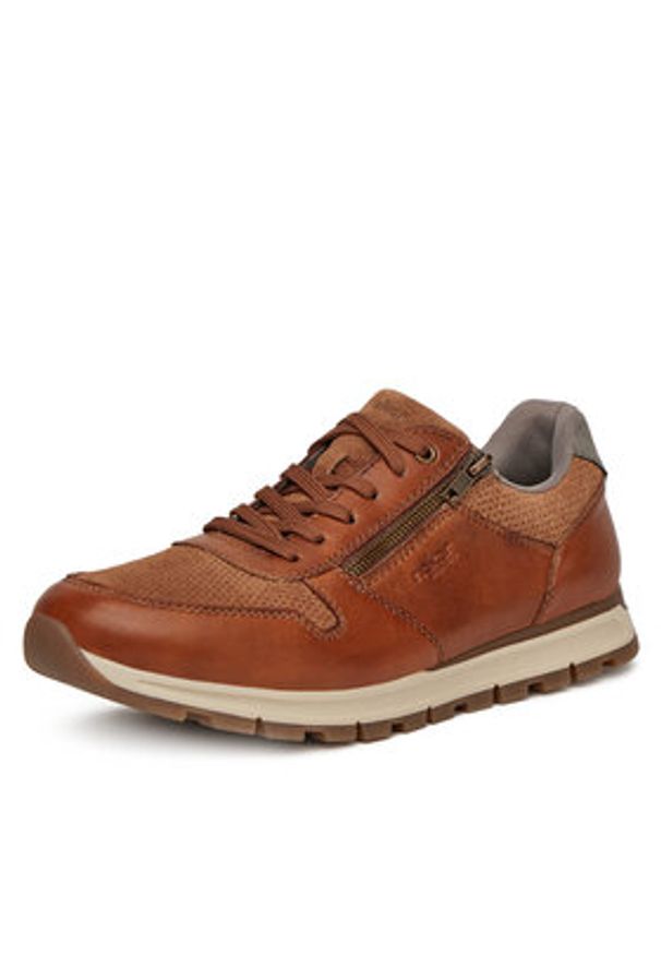 Rieker Sneakersy B0505-24 Brązowy. Kolor: brązowy. Materiał: skóra