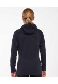 Bluza damska wełniana z kapturem Brubeck THERMO WOOL by Pustelnik. Typ kołnierza: kaptur. Kolor: czarny. Materiał: wełna