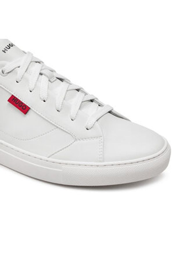 Hugo Sneakersy Morrie Tenn napu 50523642 Biały. Kolor: biały. Materiał: skóra