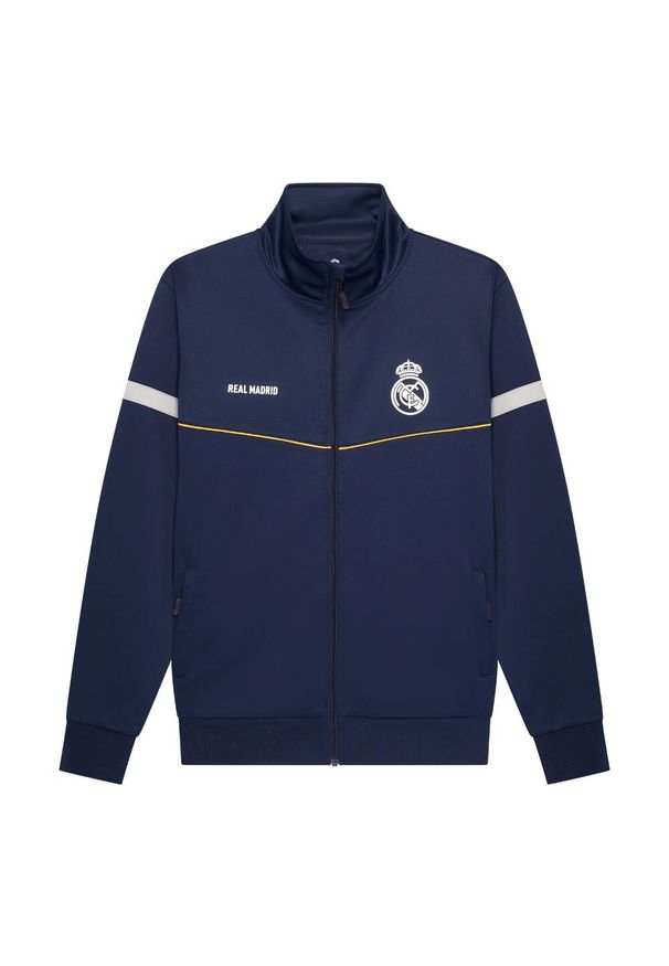 Dres treningowy Real Madrid męski 25/26 - granatowy. Kolor: wielokolorowy. Materiał: dresówka. Sport: piłka nożna, fitness