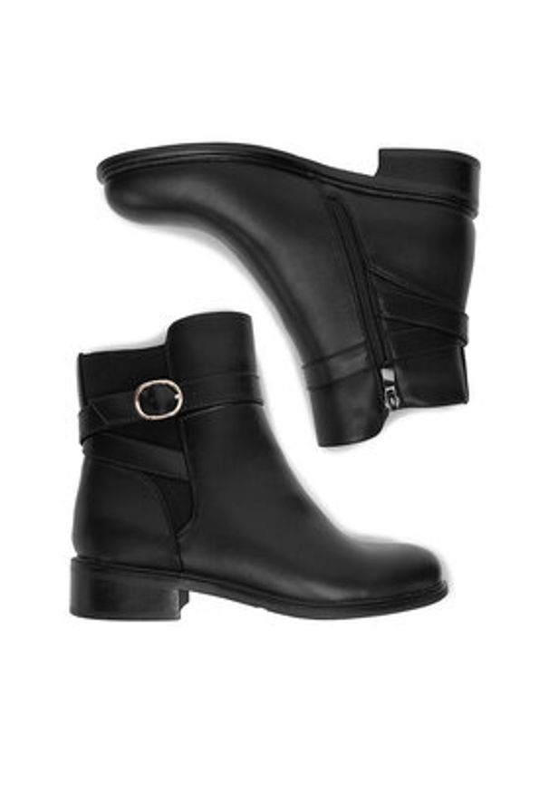 DeeZee Botki HX20207-287 Czarny. Kolor: czarny. Materiał: materiał