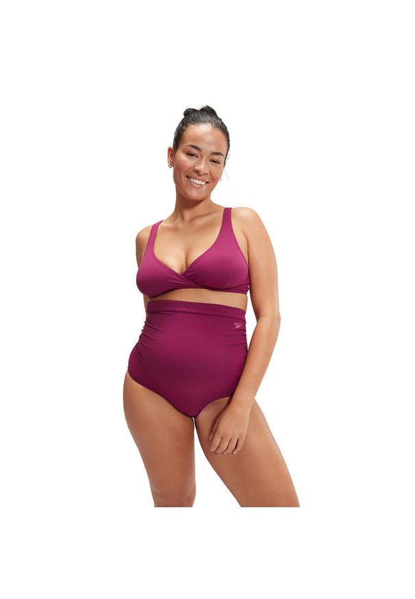 Bikini Ciążowe Speedo Z Wysokim Stanem - Jagodowe – Rozmiar XS. Stan: podwyższony. Kolekcja: moda ciążowa. Kolor: fioletowy