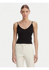 Guess Top O6GR01 Z5302 Czarny Regular Fit. Kolor: czarny. Materiał: wiskoza #1