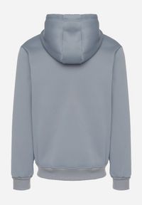 Born2be - Jasnoniebieska Bluza z Bawełną Kapturem i Kieszenią Typu Kangurek Norrise. Okazja: na co dzień. Kolor: niebieski. Materiał: bawełna. Styl: casual, elegancki