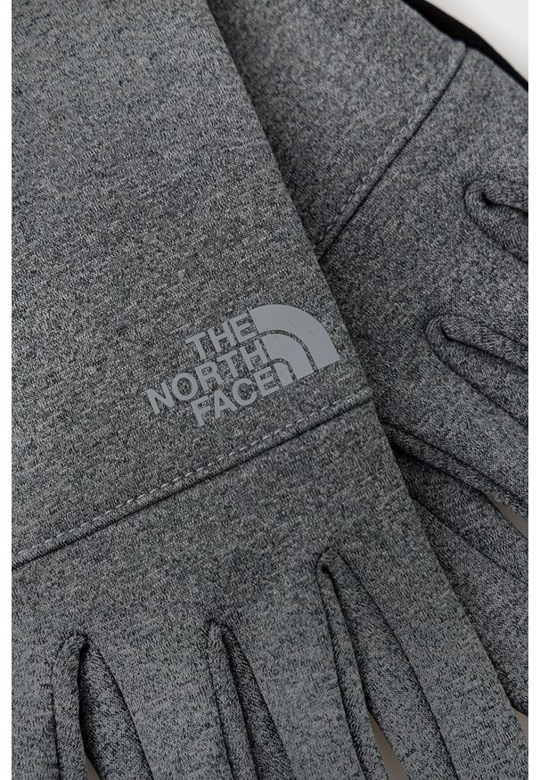 The North Face - Rękawiczki. Kolor: szary. Materiał: dzianina