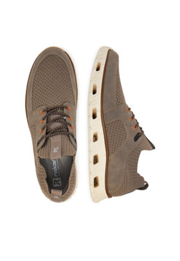 Rieker Sneakersy 04351-64 Szary. Kolor: szary. Materiał: materiał