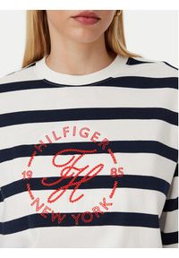 TOMMY HILFIGER - Tommy Hilfiger Bluza Th Roundal WW0WW50969 Biały Regular Fit. Kolor: biały. Materiał: bawełna #2