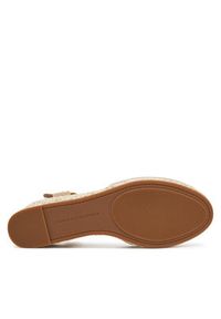 TOMMY HILFIGER - Tommy Hilfiger Espadryle Chambray Mid Wedge Espad FW0FW08477 Beżowy. Kolor: beżowy. Materiał: materiał #4