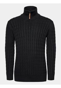 INDICODE Sweter Rufus 35-026 Czarny Regular Fit. Kolor: czarny. Materiał: bawełna #1