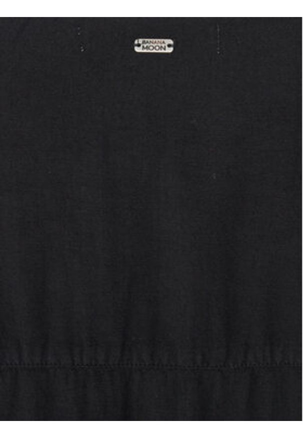 Banana Moon Sukienka letnia Agathe Holidays LHN01 Czarny Loose Fit. Kolor: czarny. Materiał: wiskoza. Sezon: lato