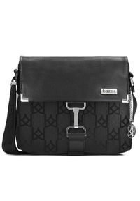 Kazar - Czarna listonoszka damska. Kolor: czarny. Materiał: skórzane. Styl: elegancki #1