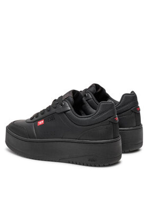 Diesel Sneakersy S-Athene Y03405 P6952 T8013 Czarny. Kolor: czarny. Materiał: skóra
