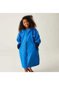 Regatta - Dziecięcy wodoodporny szlafrok do przewijania. Kolor: niebieski. Materiał: tkanina #1