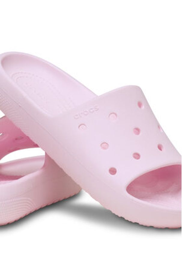 Crocs Klapki Classic Slide v2 209401 Różowy. Kolor: różowy