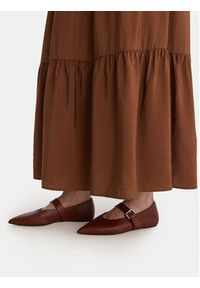 Marella Spódnica maxi Ciocca 2613101084 Brązowy Regular Fit. Kolor: brązowy. Materiał: wiskoza #5