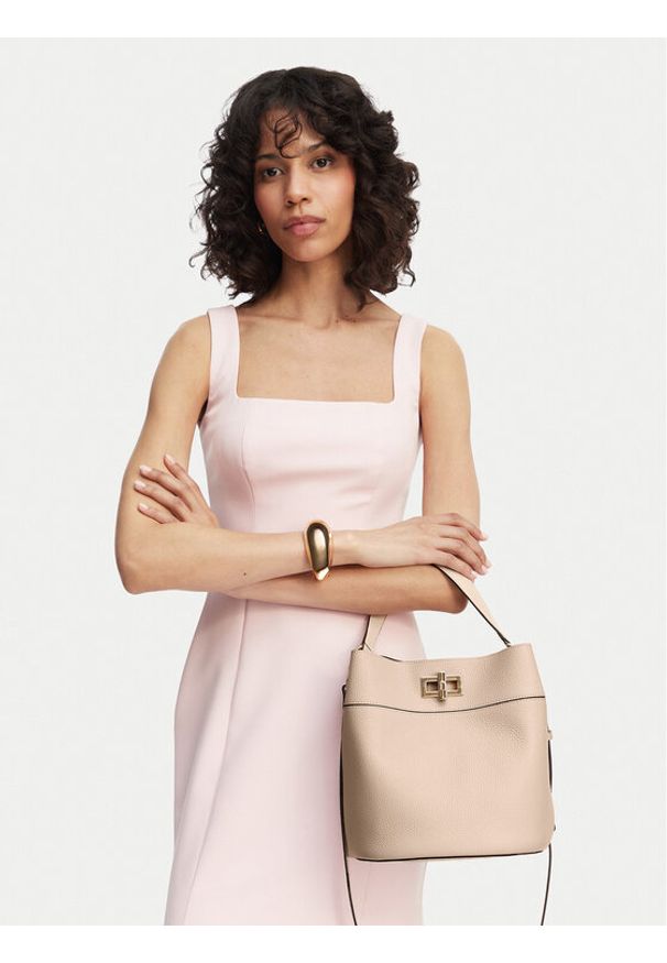 Furla Torebka Amelia M Bucket WB01953 HSF000 CN 93300 Écru. Kolor: kremowy. Materiał: skórzane