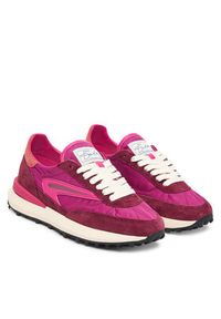 D.A.T.E. Sneakersy Athleta W441-AT-NY Różowy. Kolor: różowy. Materiał: zamsz, skóra #5