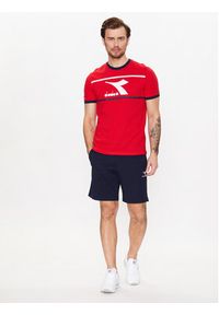 Diadora T-Shirt Ss Slam 102.179298 Czerwony Regular Fit. Kolor: czerwony. Materiał: bawełna #4