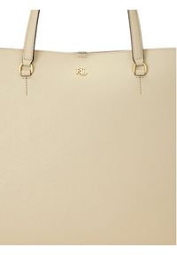 Lauren Ralph Lauren - LAUREN RALPH LAUREN Torebka 431911655015 Beżowy. Kolor: beżowy. Materiał: skórzane #3