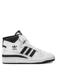 Adidas - adidas Sneakersy Forum Mid IG3756 Biały. Kolor: biały. Materiał: skóra #1