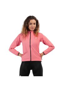 SIROKO - Damska rowerowa kurtka przeciwdeszczowa Kolarstwo Siroko J2 Fauniera. Kolor: pomarańczowy, wielokolorowy, różowy. Materiał: nylon. Sport: kolarstwo #1