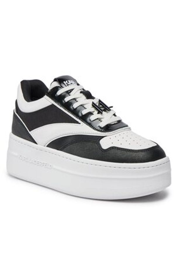 Karl Lagerfeld - KARL LAGERFELD Sneakersy KL65020 Czarny. Kolor: czarny. Materiał: materiał