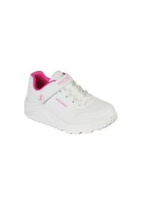 skechers - Buty SKECHERS UNO LITE Biały. Okazja: na co dzień. Kolor: biały, wielokolorowy, różowy. Materiał: materiał, syntetyk, tkanina, guma. Sport: turystyka piesza #1