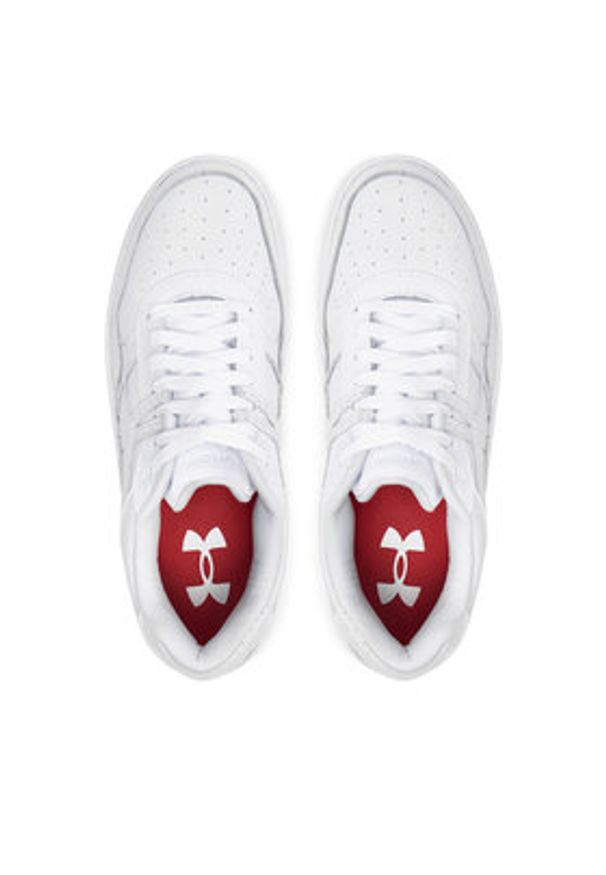 Under Armour Sneakersy UA Court 96 3028633 Biały. Kolor: biały. Materiał: skóra