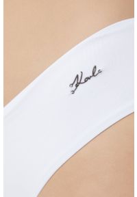 Karl Lagerfeld figi kąpielowe kolor biały. Kolor: biały. Materiał: materiał
